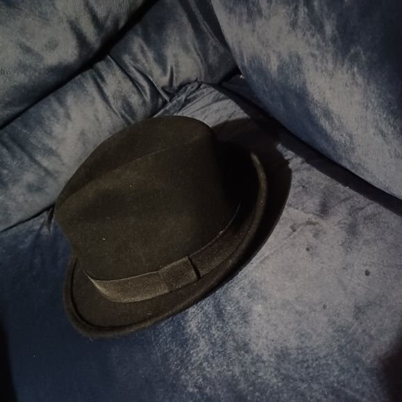 Rivingston & Mott New York Hat men black 100% wool M/L fedora - Picture 2 of 5